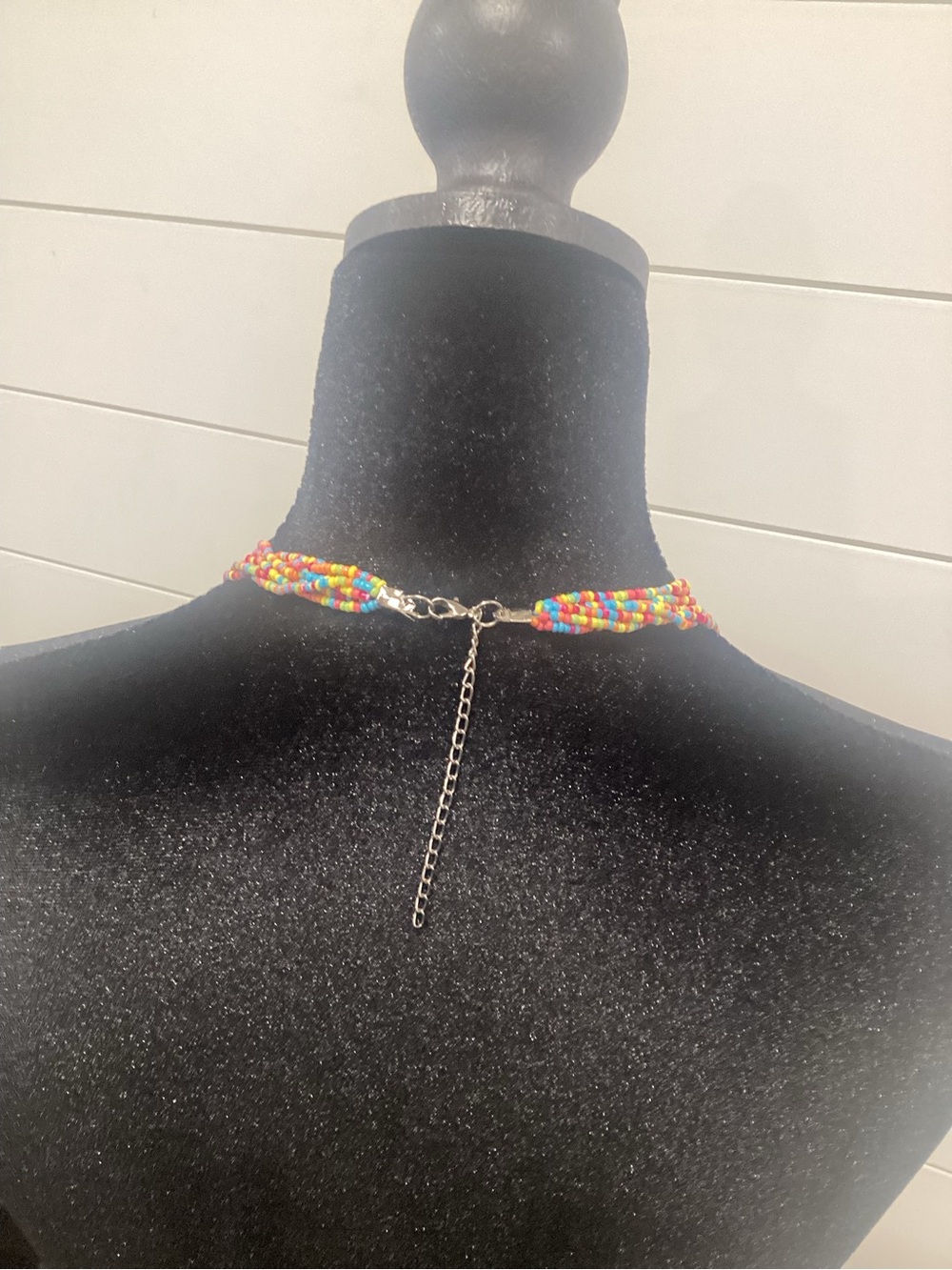 Multicolor Beaded Layered Necklace - Vibrant Statement Jewelry - Picture 6 of 6